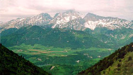 Vista de los Alpes desde La Salette, Francia